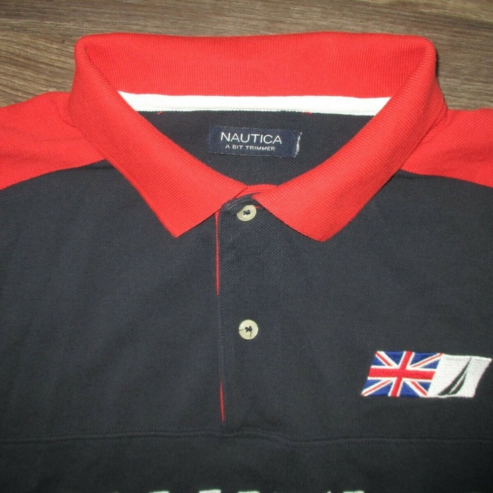 Nautica Great Britain Polo Shirt LARGE - Picture 3 of 5